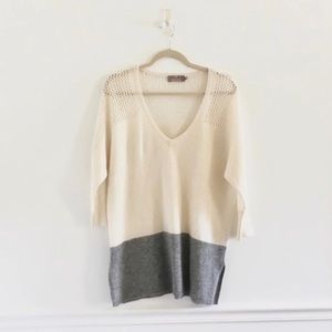 Brodie Cashmere Open Knit Sweater